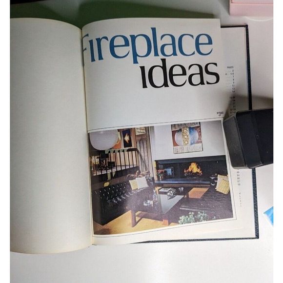 Vintage 1974 Fireplace Ideas HB  Retro Photos Fireplaces 1970’s Cool Dec… - Picture 2 of 9